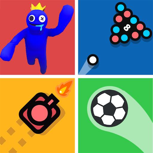 Le logo 2 Jogadores Minijogos Desafio Icône de signe.