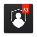 Le logo Adobe Authenticator Icône de signe.