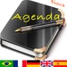 Le logo Agenda Personal Multi Idiomas Icône de signe.