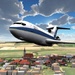Le logo Airplane 3d Flight Simulator Icône de signe.