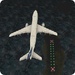 ロゴ Airplane Night Flight Time Simulator 記号アイコン。