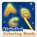 商标 Alphabet Coloring Book 签名图标。