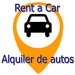 商标 Alquiler De Autos Rent A Car 签名图标。