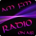 商标 Am Fm Radio 签名图标。