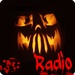 商标 Amazing Halloween Radio Free 签名图标。