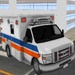 Le logo Ambulance Car Parking 3d Icône de signe.