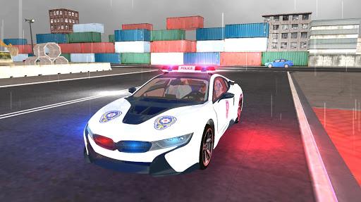 Image 1American I8 Police Car Game 3d Icône de signe.