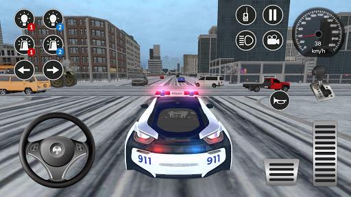 Image 3American I8 Police Car Game 3d Icône de signe.