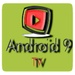商标 Android 9 Tv 签名图标。