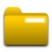 Le logo Android File Manager Icône de signe.