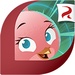 Le logo Angry Birds Stella Launcher Icône de signe.