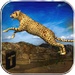 ロゴ Angry Cheetah Simulator 3d 記号アイコン。