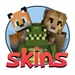 ロゴ Animal Skins For Minecraft 記号アイコン。