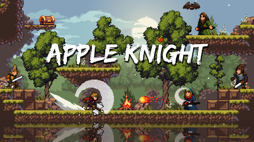 Image 0Apple Knight Action Platformer Icône de signe.