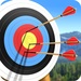Le logo Archery Battle Icône de signe.