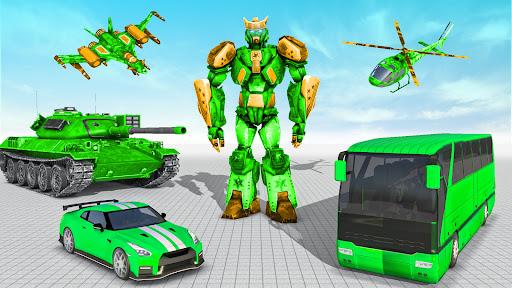 Image 0Army Bus Robot Car Games Icône de signe.