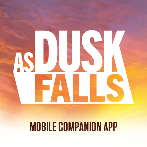 Le logo As Dusk Falls Companion App Icône de signe.