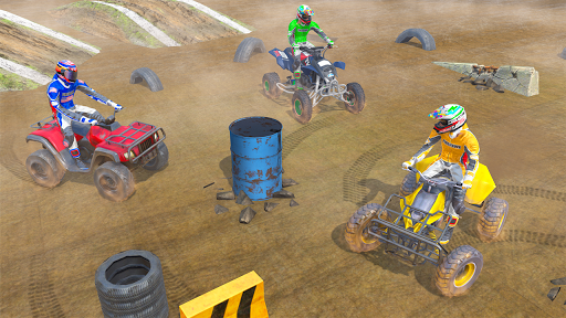 Image 2Atv Quad Bike Derby Games 3d Icône de signe.