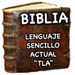 商标 Audio Biblia Lenguaje Sencillo 签名图标。