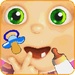 Le logo Baby Games Babsy Girl 3d Fun Icône de signe.