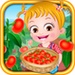 Logotipo Baby Hazel Tomato Farmings Icono de signo
