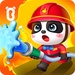 Le logo Baby Panda S Fire Safety Icône de signe.