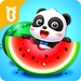 Le logo Baby Panda S Fruit Farm Icône de signe.