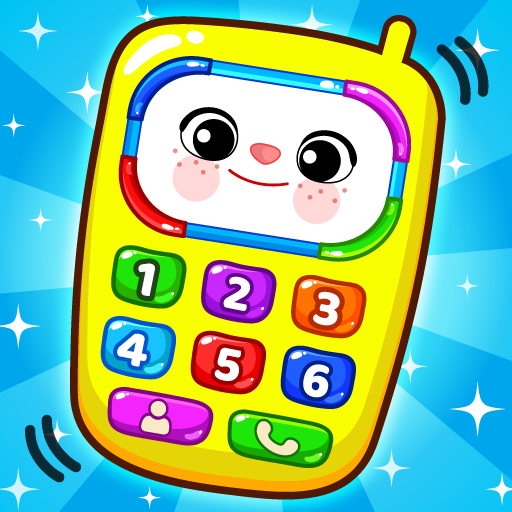 Le logo Baby Phone For Toddlers Numbers Animals Music Icône de signe.