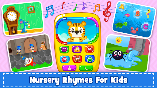 画像 5Baby Phone For Toddlers Numbers Animals Music 記号アイコン。