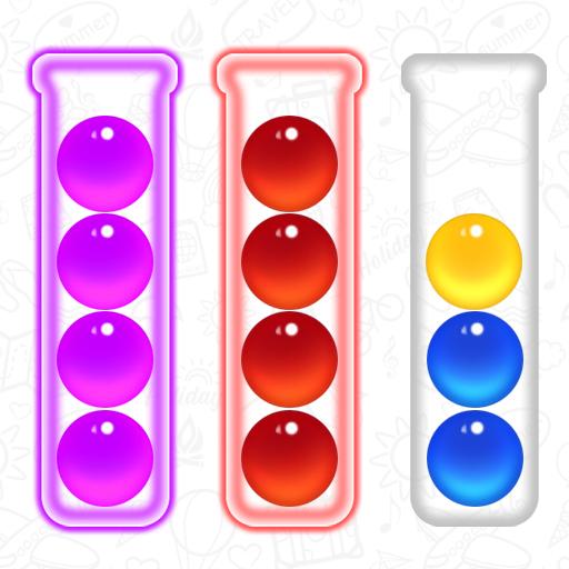 Logo Ball Sort Color Puzzle Game Icon