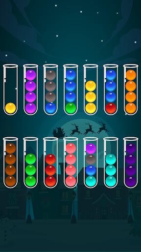 Image 0Ball Sort Color Puzzle Game Icône de signe.
