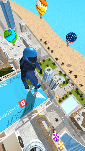 Image 0Base Jump Wing Suit Flying Icône de signe.
