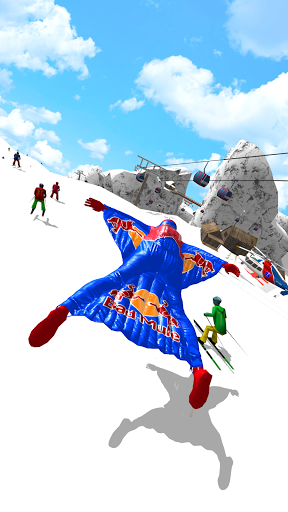 Image 1Base Jump Wing Suit Flying Icône de signe.