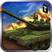 ロゴ Battle Field Tank Simulator 3d 記号アイコン。