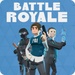 商标 Battle Royale Fps Shooter 签名图标。