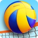 Logotipo Beach Volleyball 3d Icono de signo