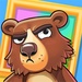 ロゴ Bears Vs Art 記号アイコン。