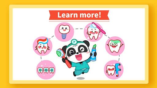 Image 3Bebe Panda Cuidado Dental Icône de signe.