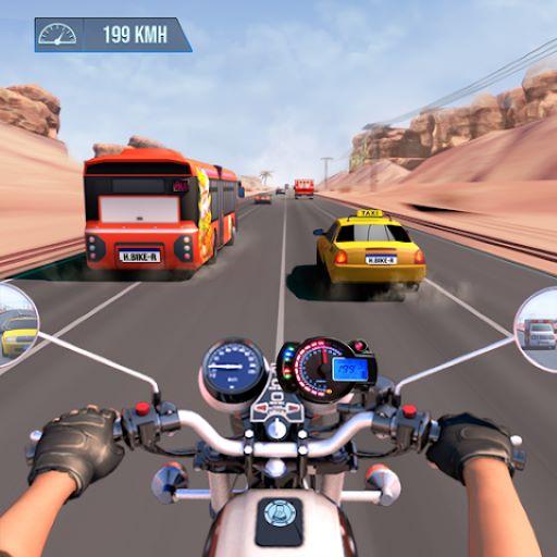 ロゴ Bike Racing 3d Bike Race Game 記号アイコン。