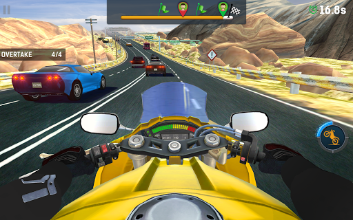 Image 3Bike Rider Mobile Moto Racing Icône de signe.