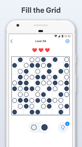 画像 0Binary Dots Logic Puzzle 記号アイコン。