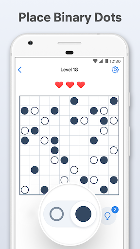 画像 2Binary Dots Logic Puzzle 記号アイコン。