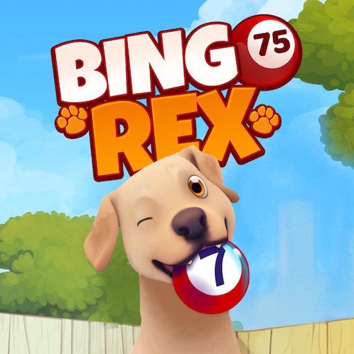 Le logo Bingo Rex Video Bingos Online Icône de signe.