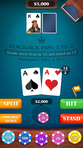 画像 1Blackjack 21 Casino Card Game 記号アイコン。