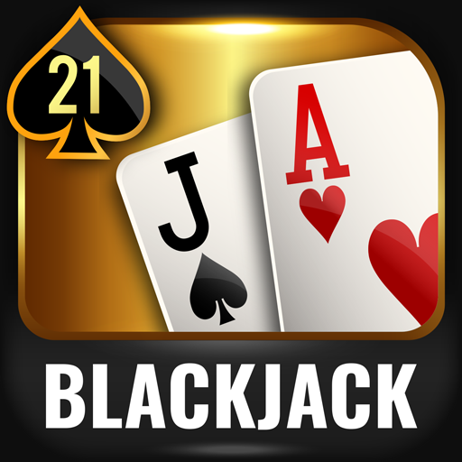 Logotipo Blackjack 21 Casino Vegas Icono de signo
