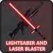 Logotipo Blasters And Lightsabers Icono de signo