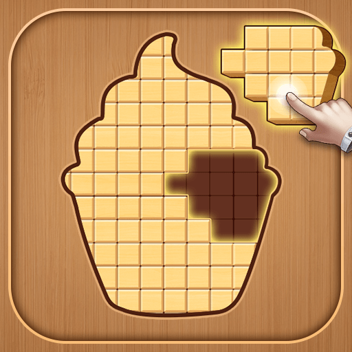 ロゴ Block Jigsaw Block Puzzle 記号アイコン。