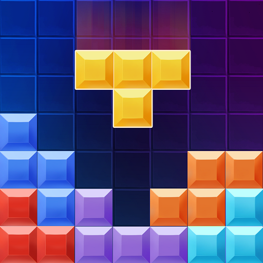 ロゴ Block Puzzle Brick 1010 記号アイコン。