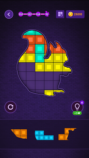 Image 1Block Puzzle Jogos De Puzzle Icône de signe.