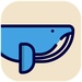 商标 Blue Whale 签名图标。